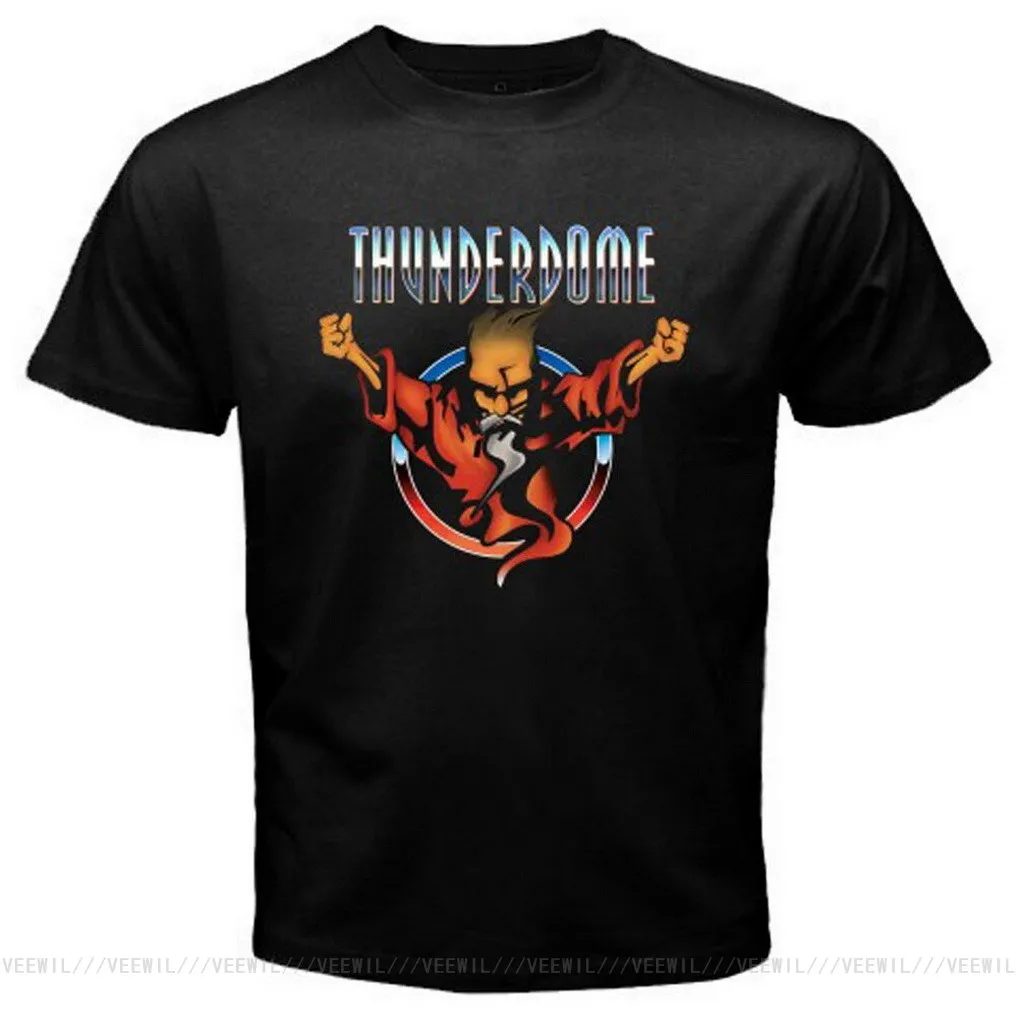 

Новая мужская черная футболка Thunderdome с логотипом волшебника, размеры от S до 3XL, футболка, быстрая доставка