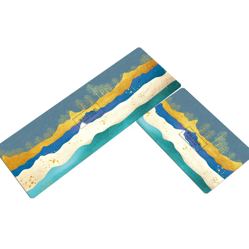 Кожаный кухонный коврик из ПВХ в скандинавском стиле маслостойкий