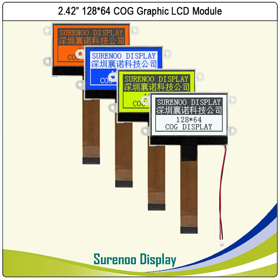 cog gráfico lcd módulo display tela painel lcm com luz de fundo led