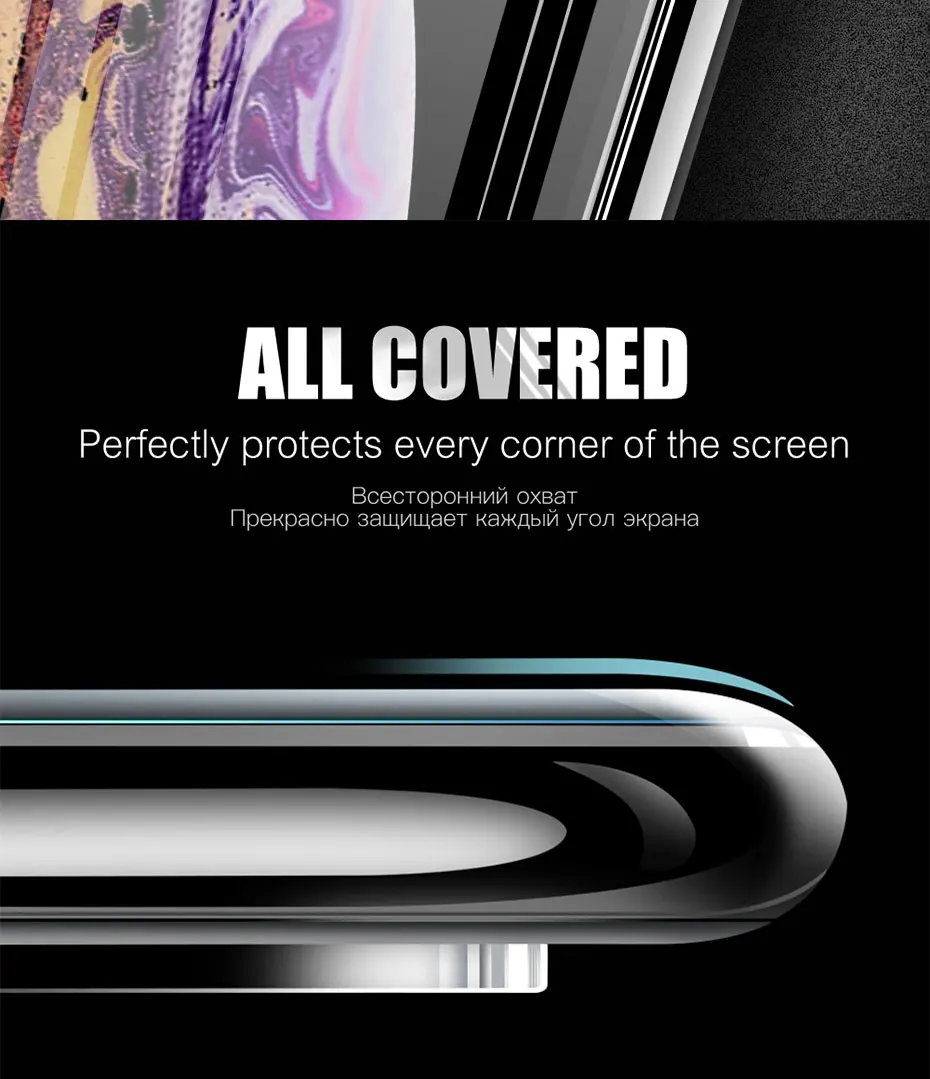 3 шт. 40D Защита экрана для iPhone 11 6 6 S 7 8 Plus X XS на iPhone XR XS 11 Pro Max мягкая защитная пленка не стекло