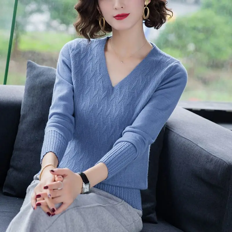 

W2020 Winter New Women Oversized Streetwear Sweaters Vneck Pullovers Long Sleeve harajuku Christmas Sweaters roupas feminina