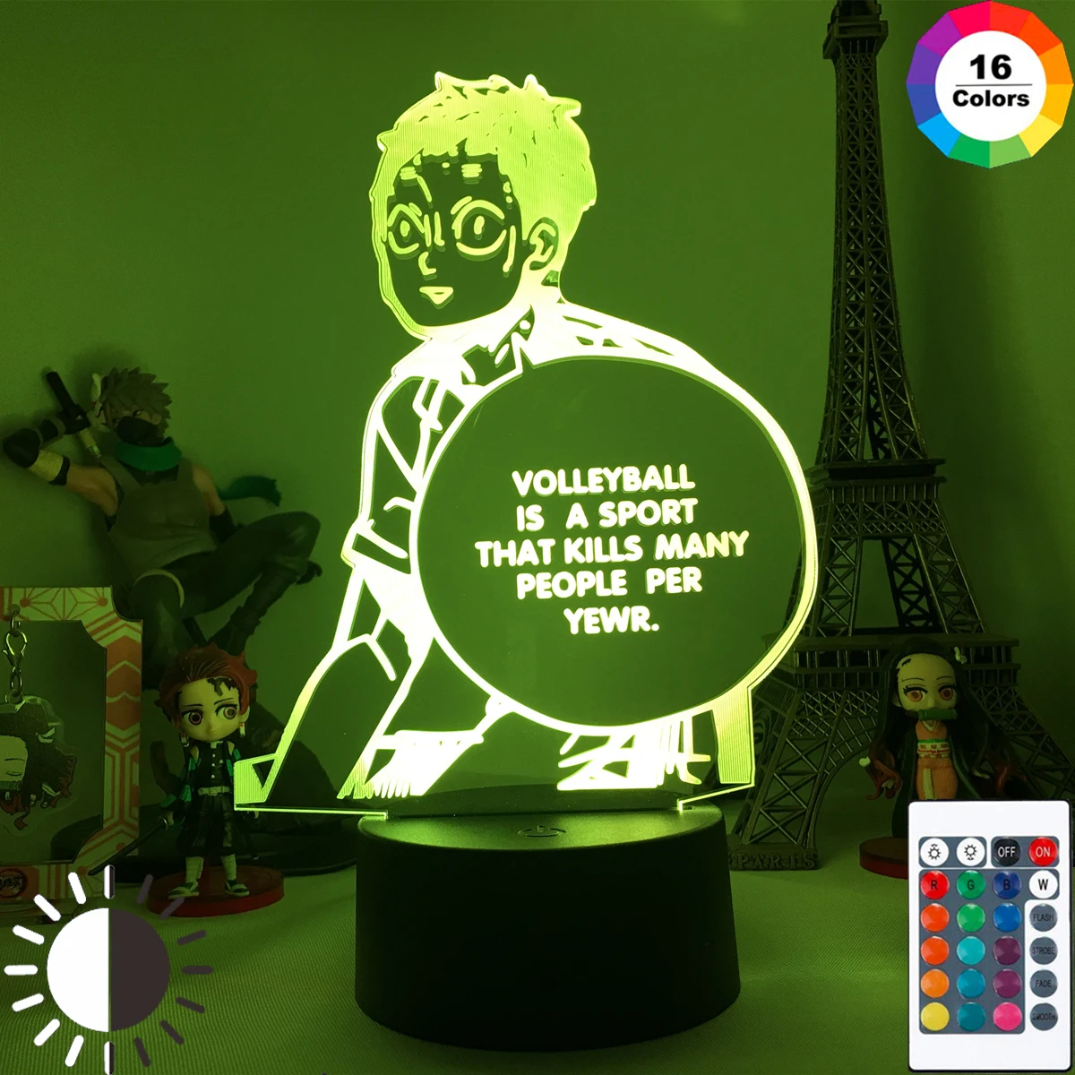 Аниме светодиодный светильник Haikyuu рисунок акриловый ночной Светильник для