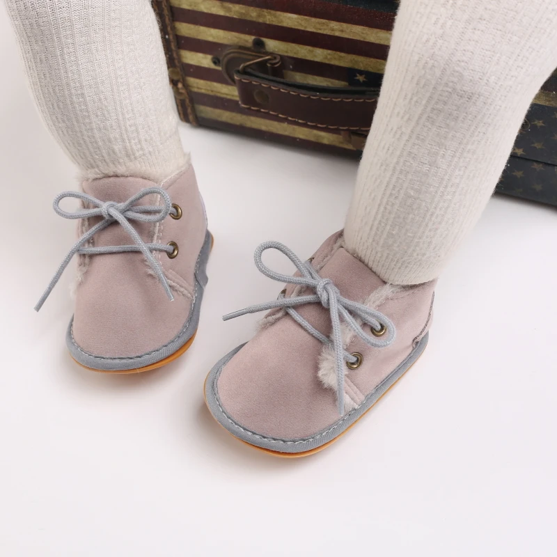 Neue Schnee Baby Booties Schuhe Baby Junge Mädchen Schuhe Krippe Schuhe Winter Warme Baumwolle Anti-slip Sohle Neugeborenen Kleinkind erste Wanderer Schuhe – Detail 25