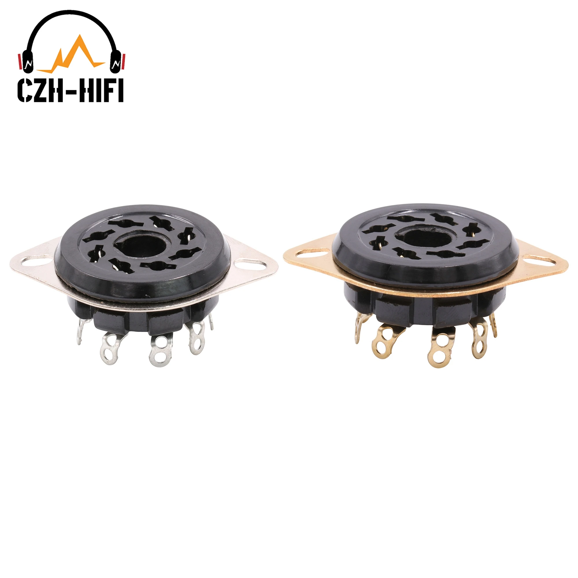 

12PCS 8PIN BAKELITE TUBE SOCKET VALVE BASE for KT88 EL34 5AR4 6SL7 5881 6V6 6L6 6CA7 6SN7 Vintage Audio Amplifier Hifi DIY