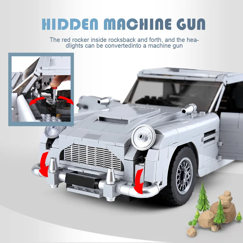 21046 лего technic Creator Expert Classic Джеймс Бондс 007 DB5 строительные блоки наборы кирпичи модель детских игрушек подарки совместимые 10262
