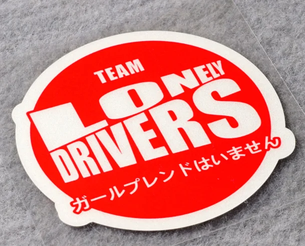 Автомобильный Стайлинг виниловая лента предупреждающая японская одинокая