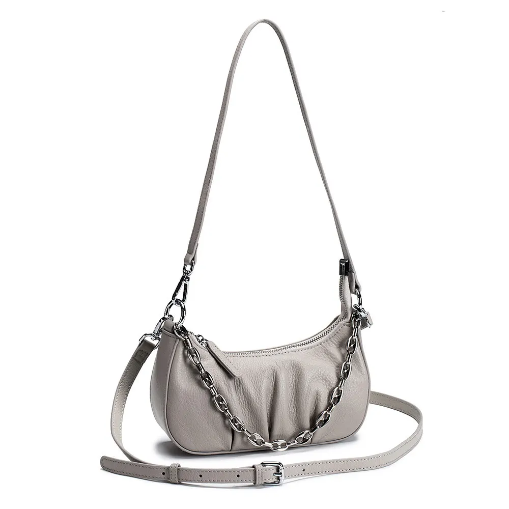 

Crossbody Hobo Bag Lightweight Roomy Purse,Genuine Leather Soft Designer Bag with Two Strap,Dumpling Crossbody Bag Cloud Handbag