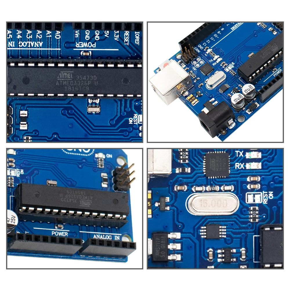 Для UNO R3 MEGA328P ATMEGA16U2 макетная плата с usb-кабелем для Arduino стартовый комплект с розничной коробкой