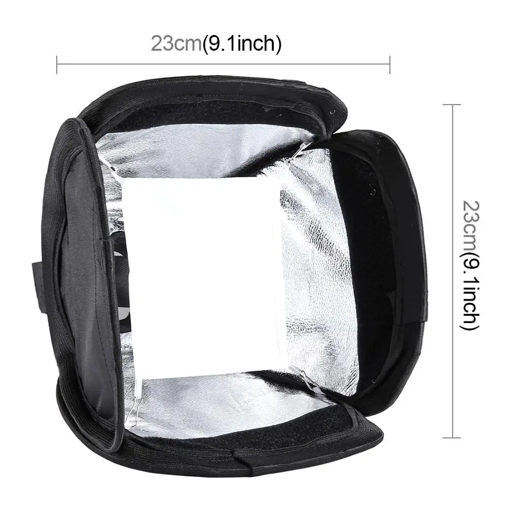 PULUZ 23x23 см Складная Мягкая вспышка светильник Диффузор крышка софтбокса для