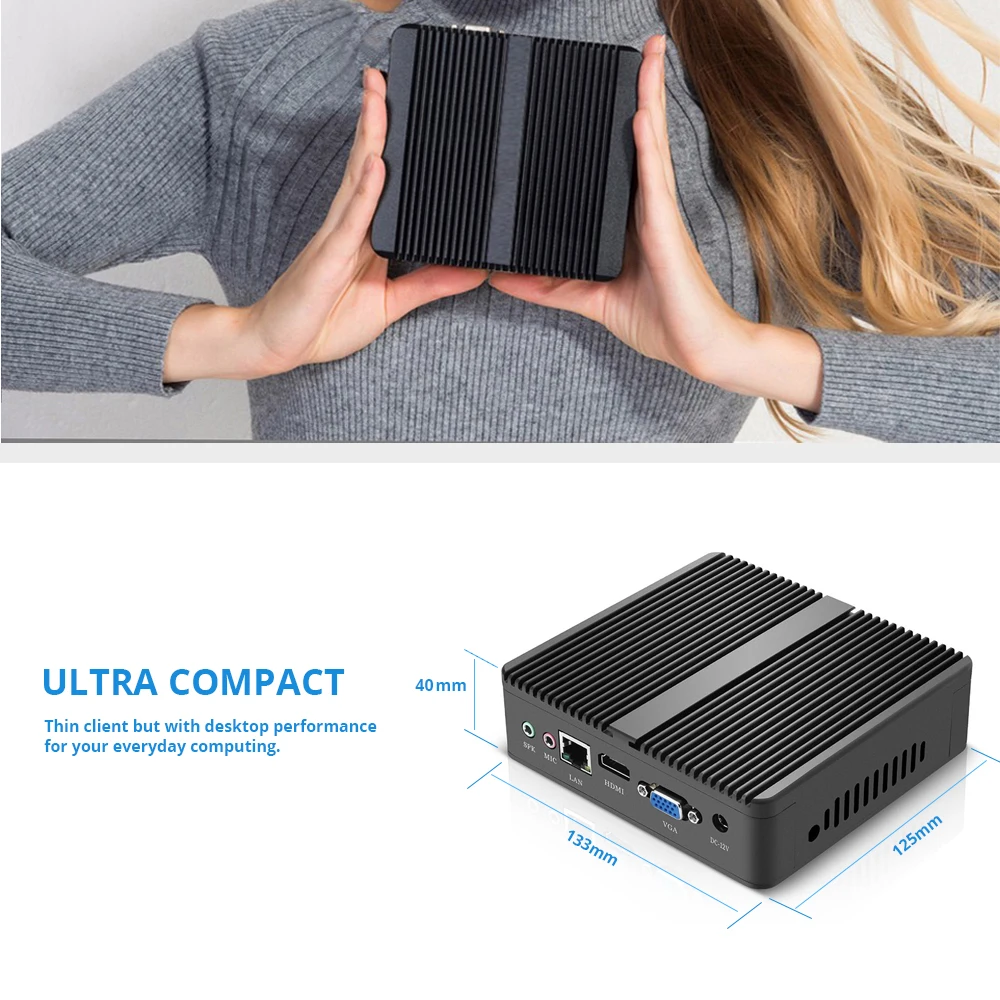 Безвентиляторный мини ПК Intel Windows 10 7 Core i7 i5 4200Y HTPC Linux микронастольные компьютеры