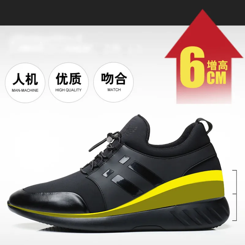 

RayZing 2020 Men's Fashion Sneakers Man Casual Shoes Breathable Men Genuine Leather Shoes Big size Increasing Office Footwear