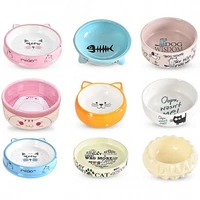 28 color ceramic dog bowl cartoon pet puppy cat feeding supplies pet food water feeder for small dogs bowl dish pet accessories