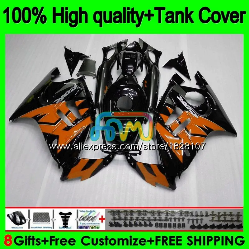 

+ Комплект бака для HONDA CBR600FS CBR600F2 1991 1992 93 оранжевый черный 94 1BS.289 CBR600 F2 CBR 600 FS 600F2 91 92 1993 1994 обтекатель