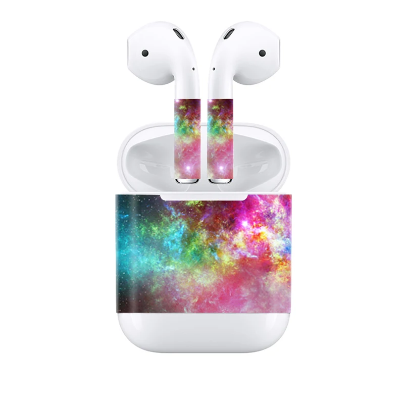 2 шт./лот виниловая наклейка на наушники Небесный дизайн для AirPod скины Съемная