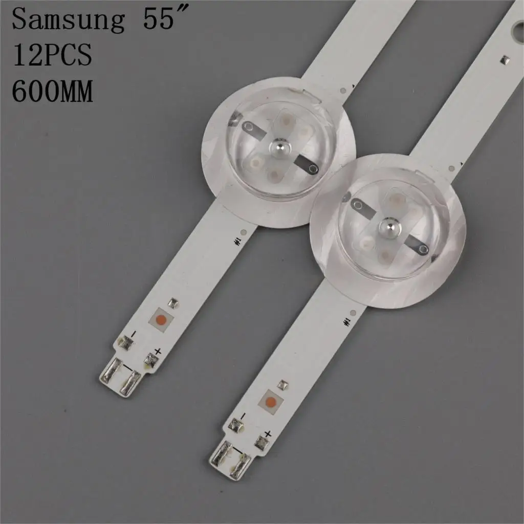 12Pcs/Kit LED Strip For 55 TV SAMSUNG_2014CURVED55_FCOM9_REV1.0_140820 55CA9550 SVS550AB5 L55H9600A-CUD LTA550FW01 TX-55CR430E