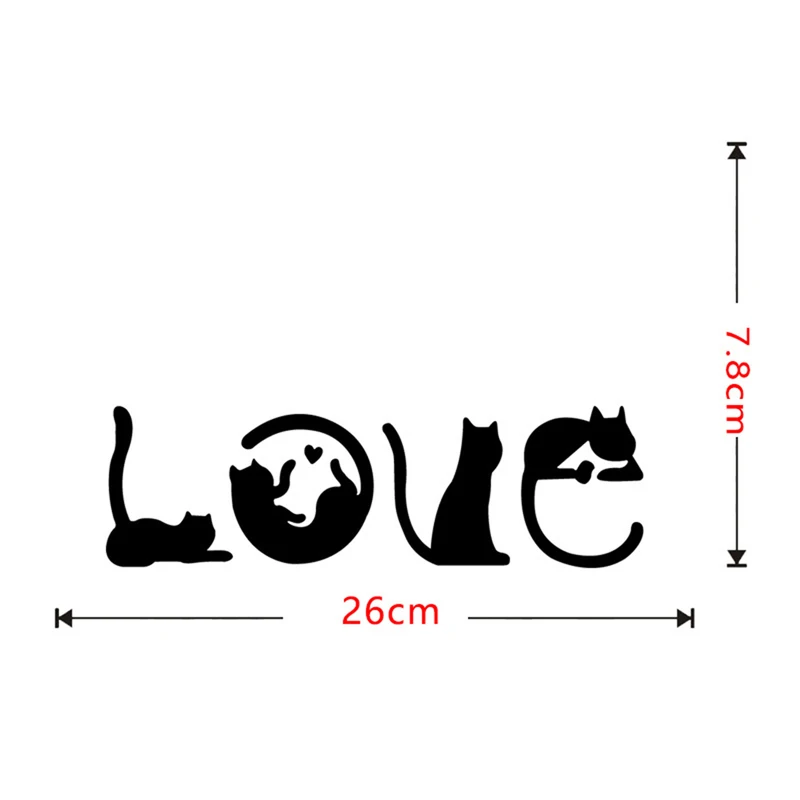 

New family decoration wall sticker cartoon cat cute mural sticker switch sticker bedroom living room kitchen