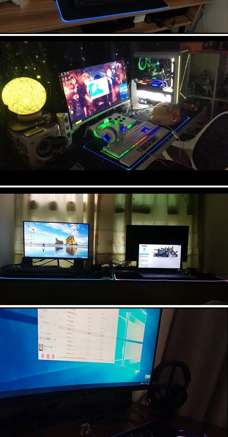 Игровой коврик для мыши светодиодный Большой геймерский коврик для мыши RGB 11Usb светодиодный компьютерный коврик с подсветкой резиновая клавиатура Настольный коврик для Csgo