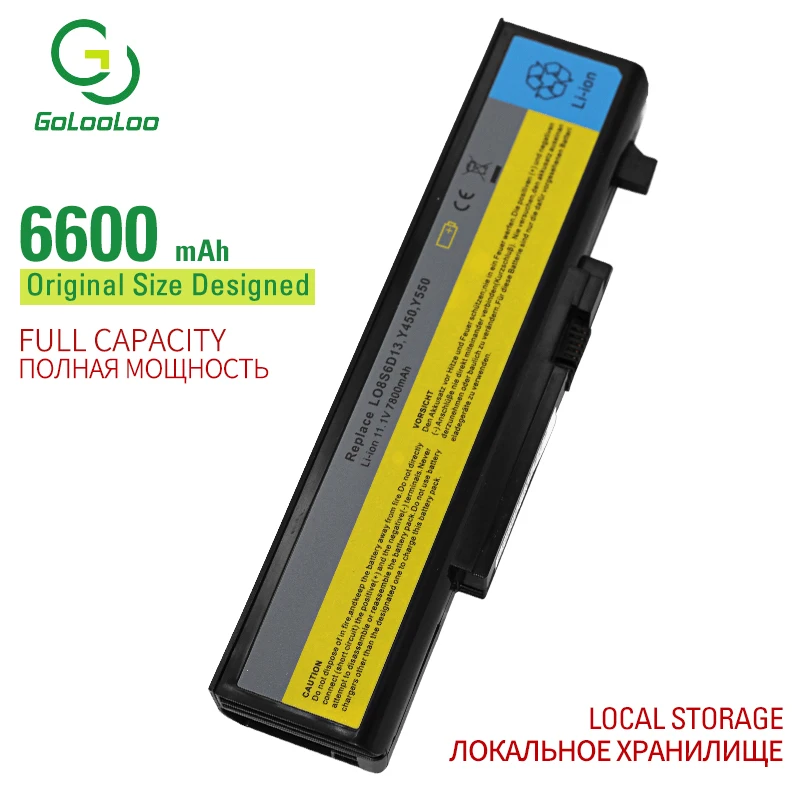 Golooloo 9 ячеек ноутбук аккумулятор для Lenovo IdeaPad Y450 Y450A Y450G Y550 Y550A Y550P 55Y2054 L08L6D13 L08O6D13 L08S6D13