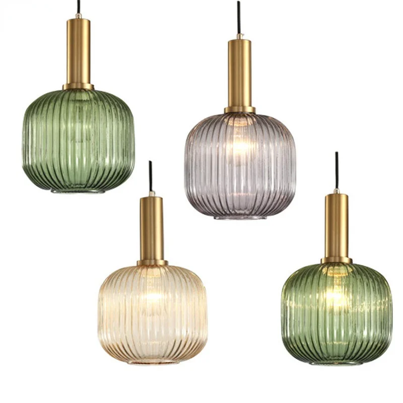 

Стеклянные подвесные светильники в скандинавском стиле, современные светодиодные осветительные приборы для спальни, столовой, гостиной