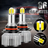 car led h1 9005 9006 headlight bulb 12v 24v 110w 4 sided led bulb 18000lm 6000k high lumen 360 degree hi lo beam car headlamp