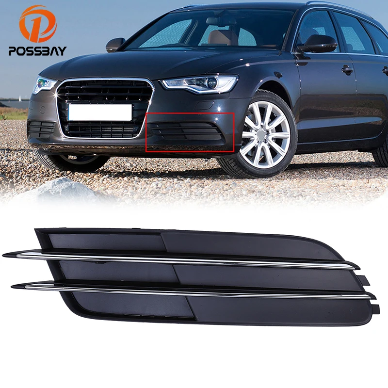 Автомобильный Стайлинг POSSBAY АБС Передняя Нижняя решетка радиатора для Audi A6 C7