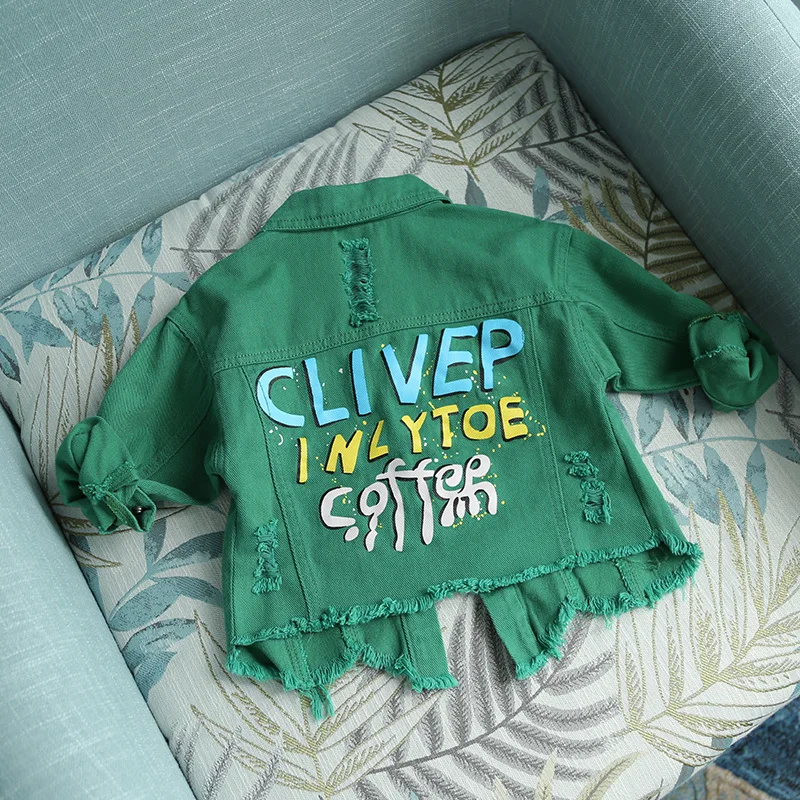 Куртка детская для девочек 3 цвета с длинными рукавами и принтом надписи на