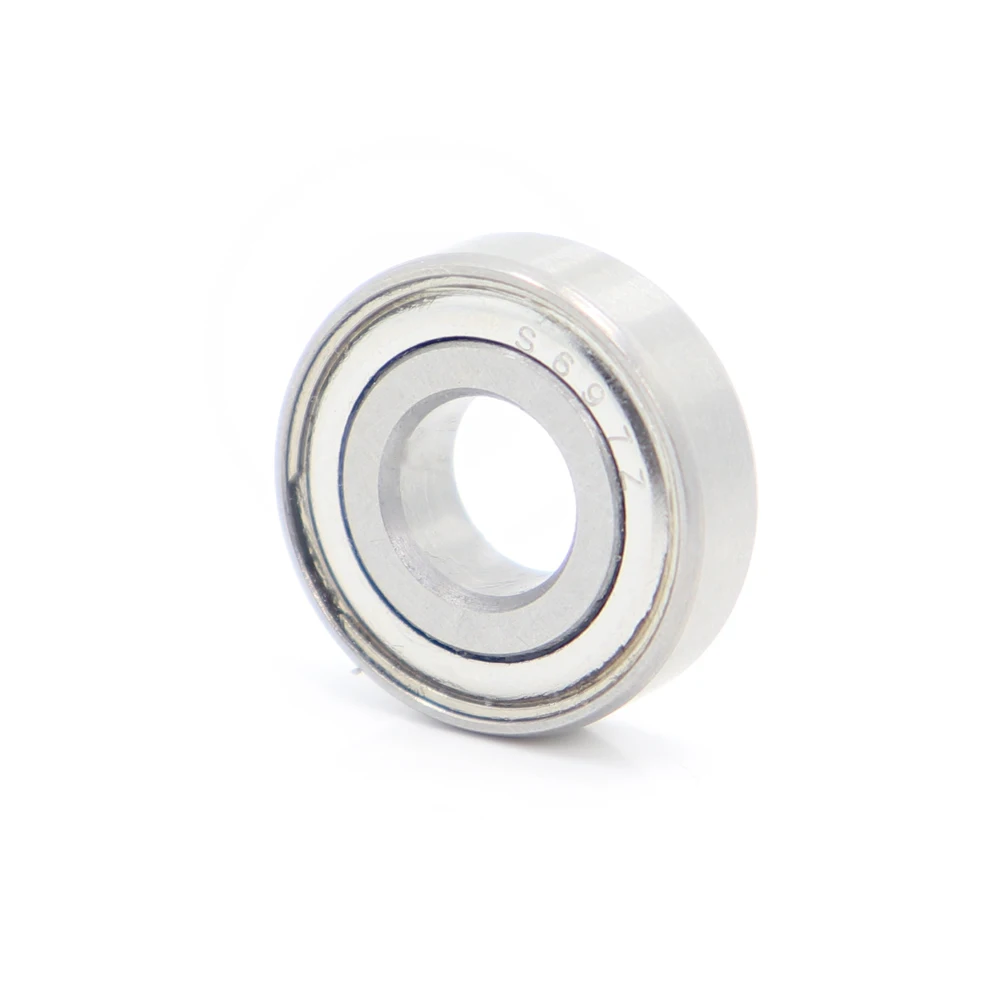 S697ZZ подшипник 7*17*5 мм (10 шт.) ABEC-1 440C ролик из нержавеющей стали S697Z S697 Z ZZ шариковые
