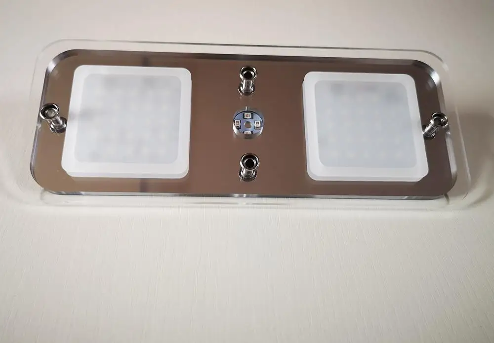 12V DC светодиодный потолочный светильник с кристаллами для крыши Караван/RV/дом на