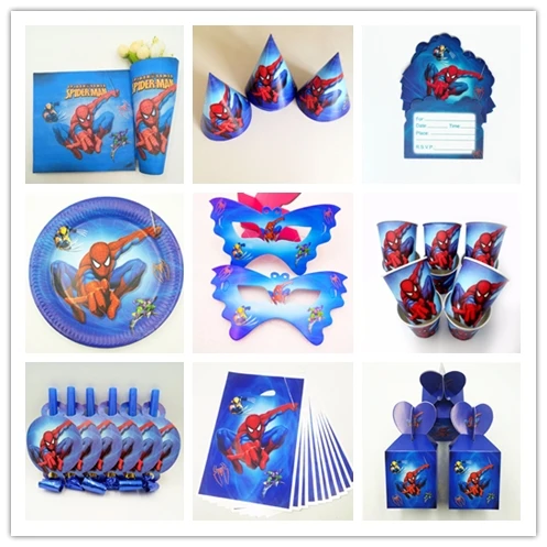 Детский Костюм Супергероя человека-паука на день рождения для детей мальчиков