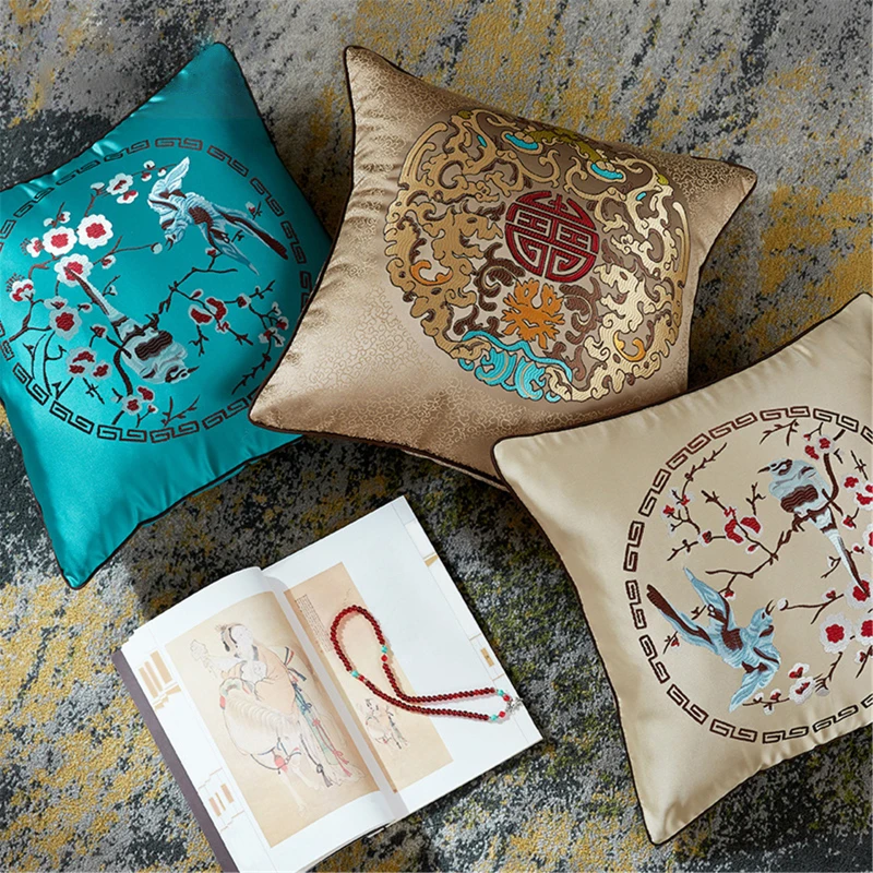 Чехол для подушки с вышивкой Fuwatacchi наволочки жаккардовая наволочка автомобиля