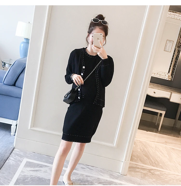 Взрывные модели платье для беременных новый модный костюм КОМФОРТНОЕ