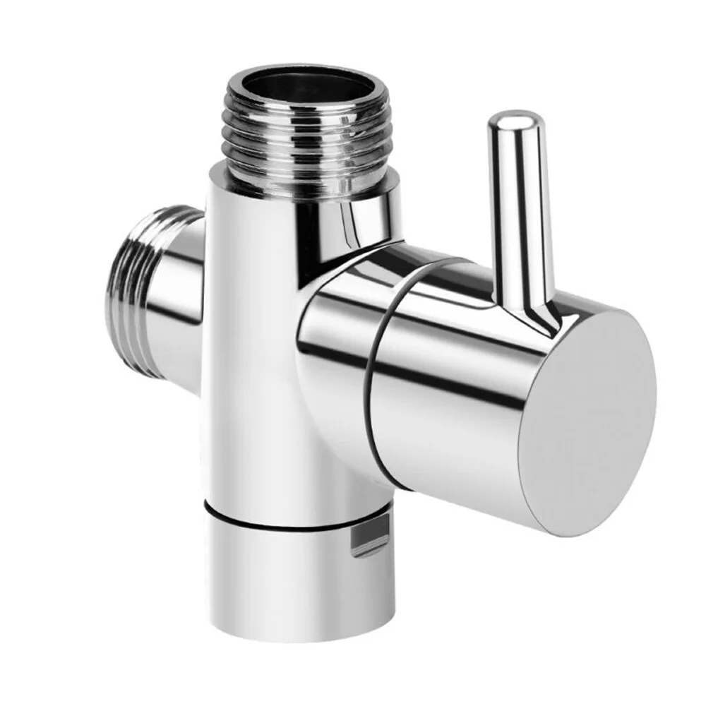 

Bidet Sprayer Diversion Valve Shower Head Copper Connector Irrigation Silver