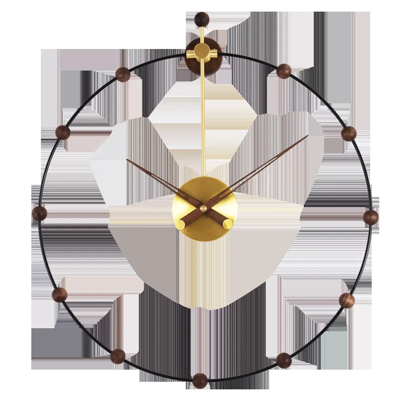 

3D Large Wall Clock Modern Design Silent Clocks Wall Watches Home Decor Copper Nordic Creative Living Room Decorative Gift