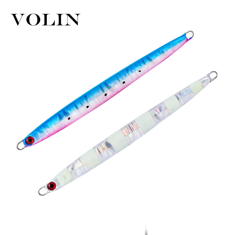 VOLIN новый Matel крючковый лов ложка а так же 30 г 40 60 80 100 135 Sea джиг ведущая рыбу