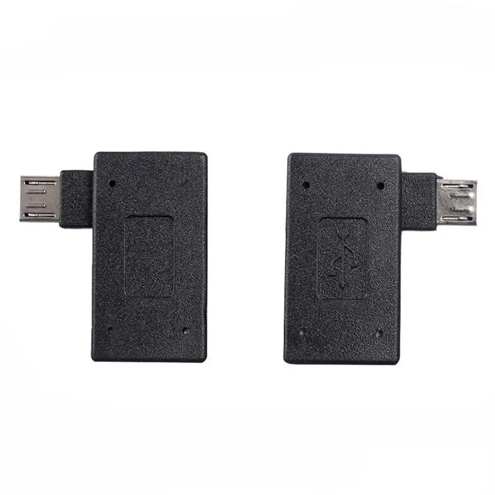 1 шт. Многофункциональный USB 2,0 90 градусов левый/правый угол конвертер OTG адаптер хост микро для телефона/планшета