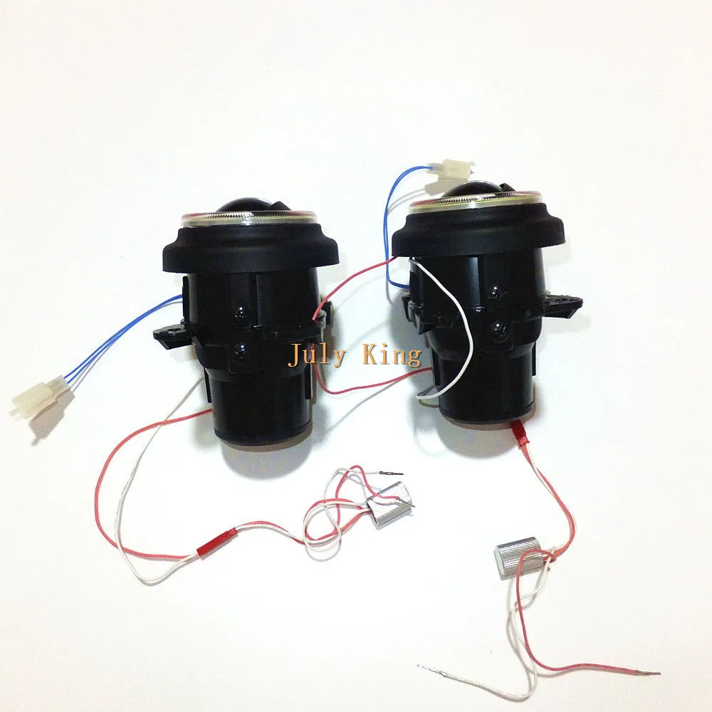 Комплект противотуманных фар с бифокальным объективом July King + кольца ангельским