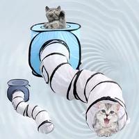 s shape cat tunnel tube with house indoor funny interactive toys kitten collapsible tent pet toys rabbit small dog game supplies