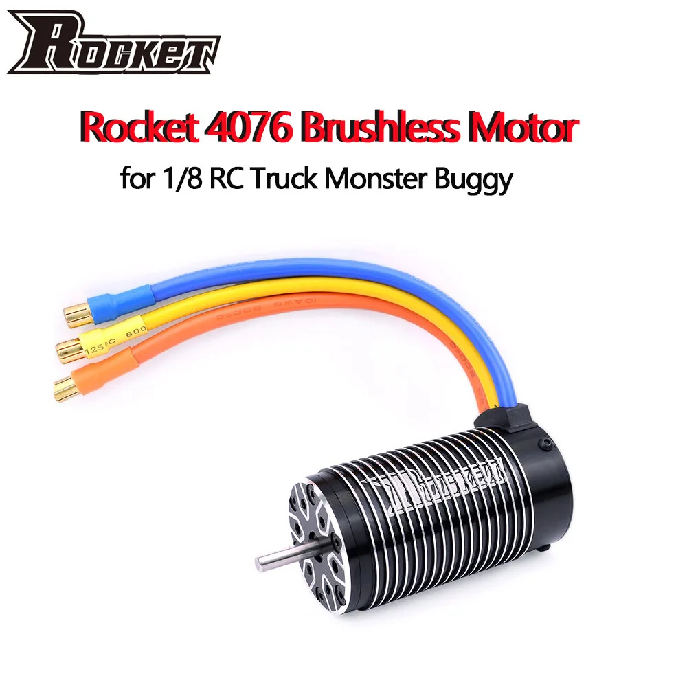Бесщеточный бесщеточный двигатель Rocket 4076 2250KV 2200KV 1700KV для 1/8 TRAXXAS HPI RC Car Truck|Детали и