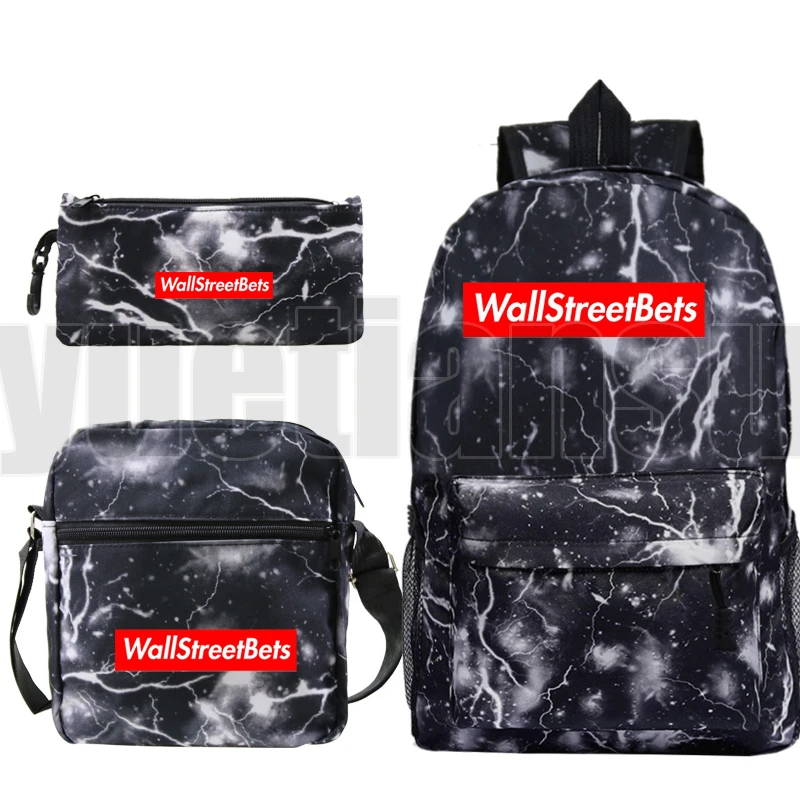 

Sac A Dos Galaxy Gamestop Backpack Men WallStreetBets Plecak Mochila Zipper Bag Pack Shoulder WSB Bookbag Pencil Bag