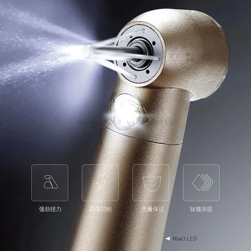 Dental LED Turbine Handpiece withe E -Generator Push Button Cartridge Rotor Fit for NSK PANA MAX Plus