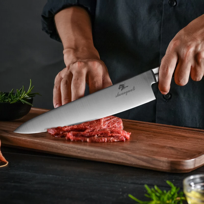 Кливер Gyuto нож из нержавеющей стали для резки мяса шеф-повара кухонный японский