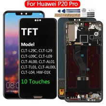 Display For Huawei P20 Pro LCD Touch Screen For Huawei P20 P 20 Pro Display Replacement P20 Pro CLT-L29 L09 L04 AL01 Screen LCD