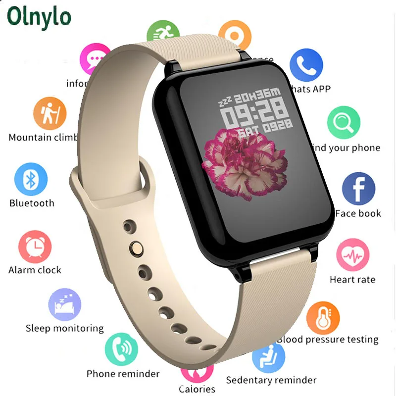 B57 фитнес трекер умные часы водонепроницаемые спортивные для IOS Android телефон