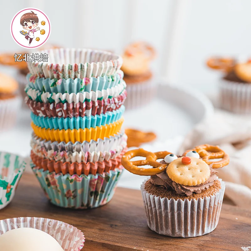 

Paper Cupcake Cup Cake Tool Bakeware Baking Paper Mold For Cupcake Muffin Party Tray Decorating Tools 125pc/lot