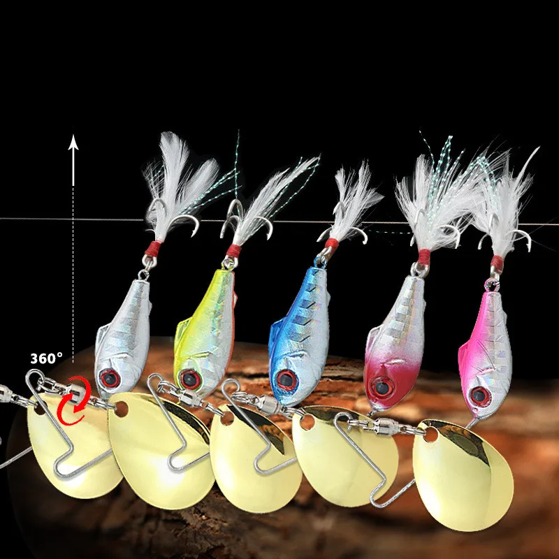 1 шт. рыболовная приманка вращающаяся на 360 градусов 12 г|artificial lures|lure fishingspinner bait |