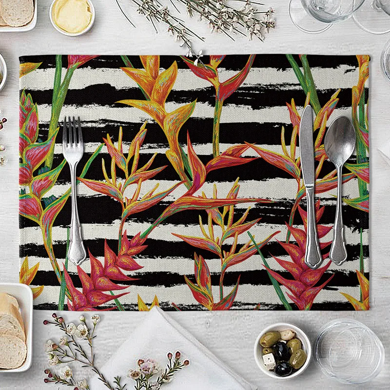 Креативная посуда обеденный коврик для стола подставка под чашу с листьями