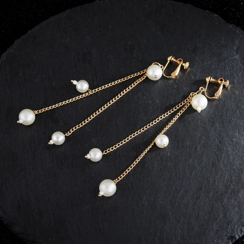 Ручная работа белые/красные заколки для волос с искуственным жемчугом