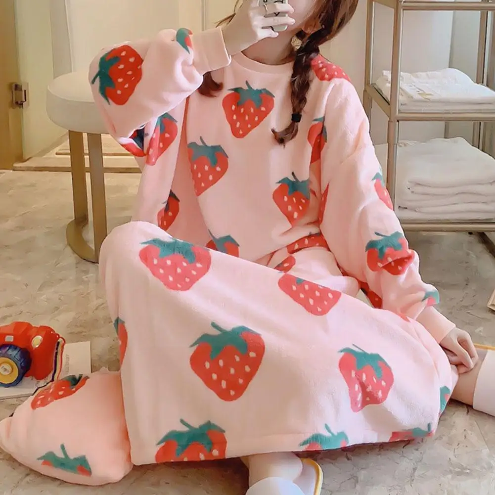 

Ladies Flannel Long Sleeve Nightdress Fall And Winter Fleece Mid-length Comfortable One-piece Coral Nightdress Loose And Wa E0r3