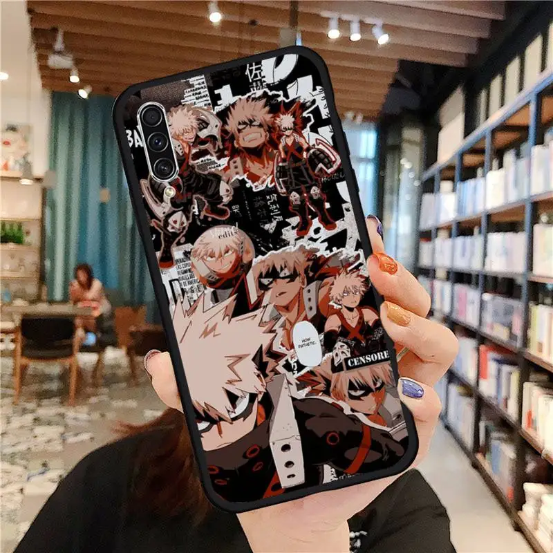 

Katsuki Bakugo Boku my Hero Academia Phone Case For Samsung galaxy A S note 10 7 8 9 20 30 31 40 50 51 70 71 21 s ultra plus
