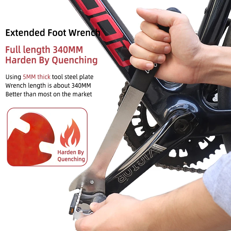 Универсальный удлиненный Педальный гаечный ключ 15 мм для горного велосипеда